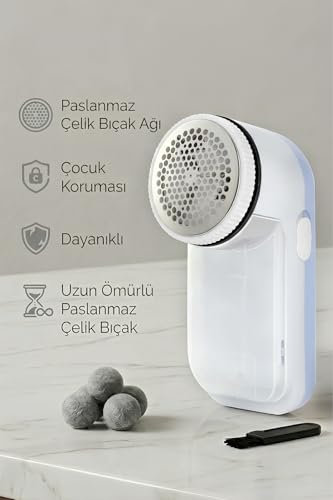 Treventus Pilli Tiftik Temizleyici Tüy Toplayıcı Mavi