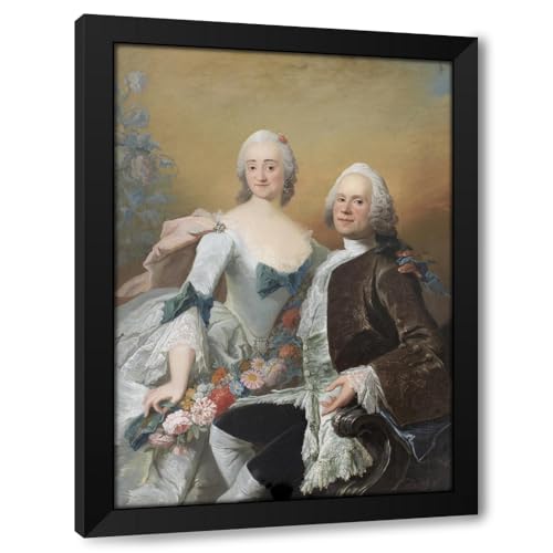 ArtDirect The Court Jeweller Christopher Fabritius and his Wife Gundel, née Berntz (1752) Custom Framed Art Print Giclee Print or Canvas Options with Various Sizes and Customization by Peder Als