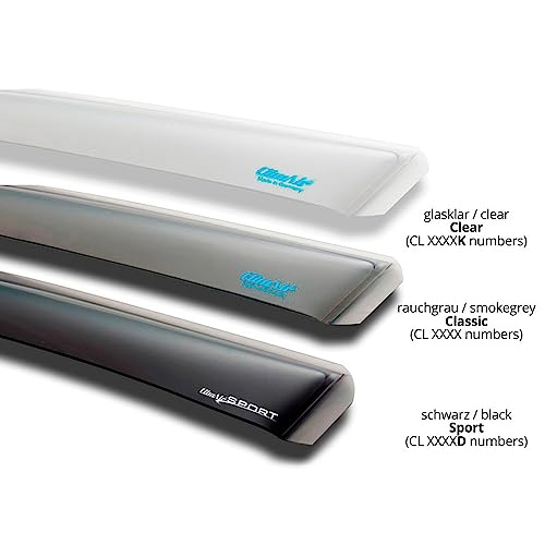 Vordere Windabweiser (1 Set) für die Fahrer und Beifahrerseite-CLI003P0110 passend für BMW 1er FLH, TYP F1H, 5-Door, 2019-