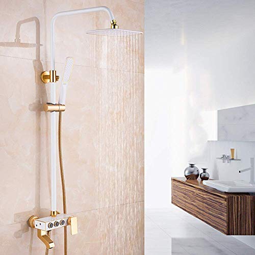Ensemble de douche en aluminium space avec mitigeur dissimulé de luxe