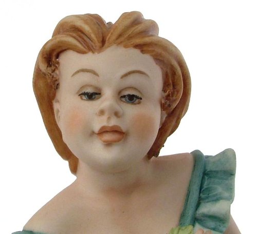 Capodimonte Girl figurine in abito blu Germano