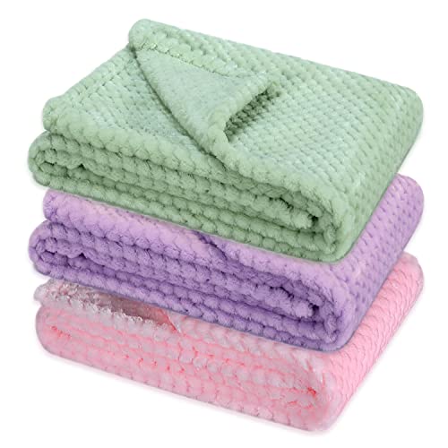 Image of Warm Soft Fuzzy Dog or Cat Blanket, Plush Fleece Throws for Bed, Couch, Sofa, Travel (S /24 inch x 32 inch, Multicolor 1)