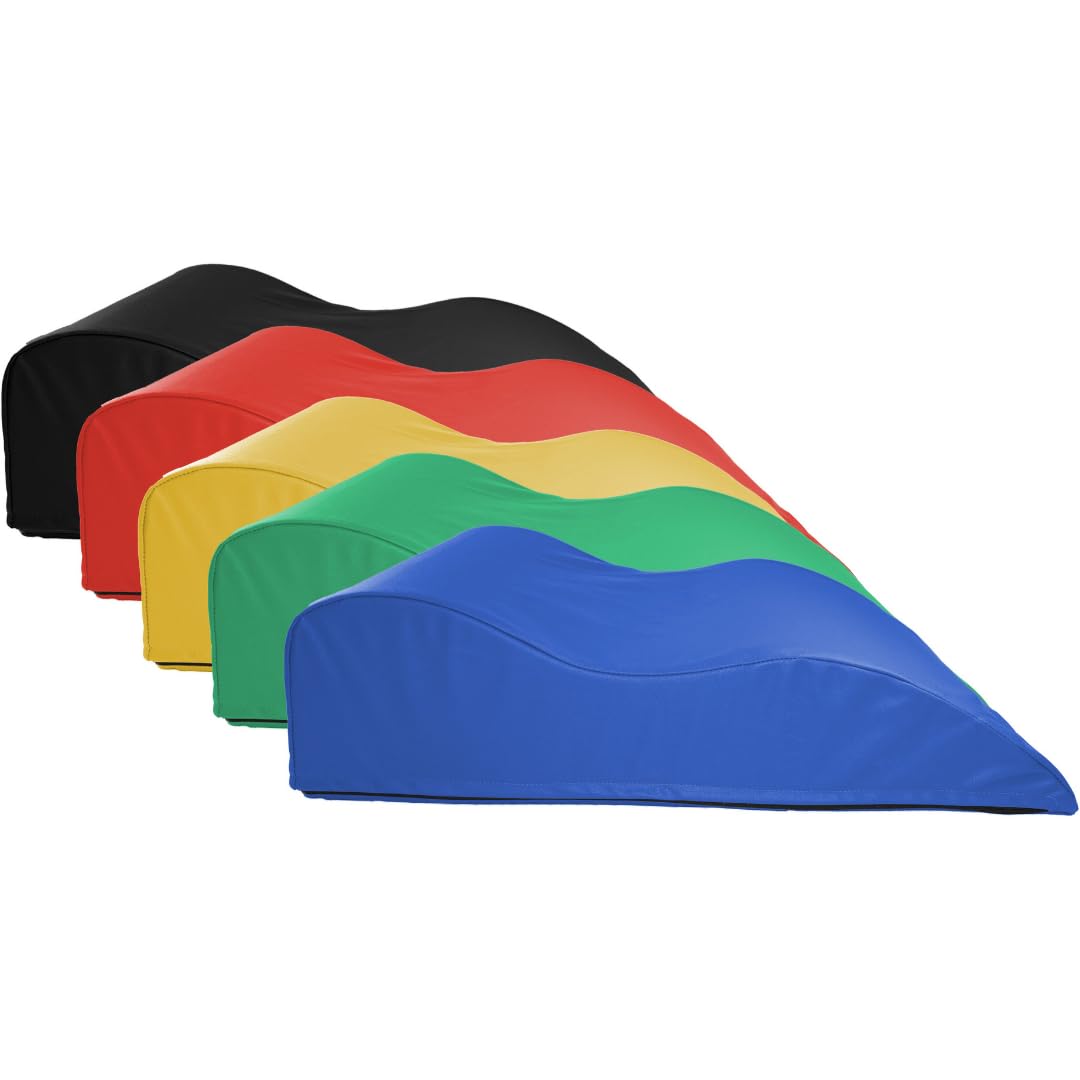 ATC Handel GmbH - Cuscino per le gambe con rivestimento in ecopelle, 75 x 55 x 20 cm, colori assortiti