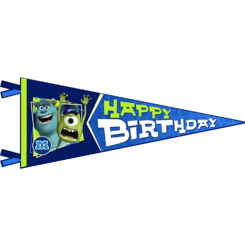Hallmark Monsters University Inc. Happy Birthday Banner Pennant (1ct)