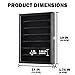 Minifigure Display Case - Building Block Toy Wall Cabinet Showcase for Small Miniature Collectibles Mini Brands Thimbles, Lockable UV Protection Door (Black Finish Frame)