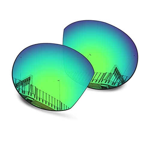 Image of Well-aimed Replacement Lenses Compatible with Oakley Clifden OO9440 Sunglasses - Green Iridium Polarized