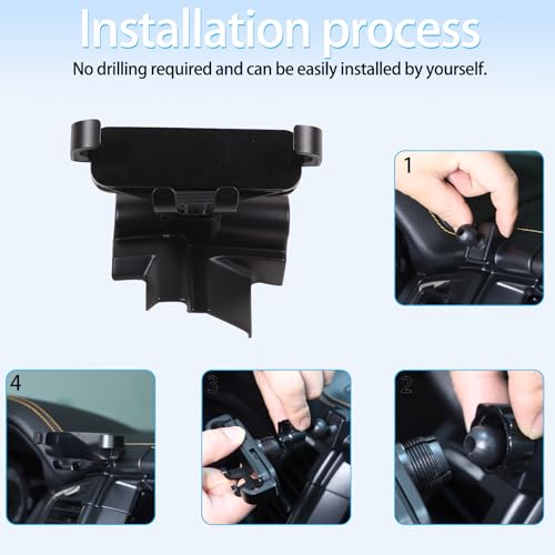 Lcojicep Mobile Phone Holder The Navigation screenCompatible with Ford Ranger 2015-2021 Car Phone Mount Accessories, Central Control Vent Mobile Phone Holder (Left Style B) by Lcojicep - Used condition - Image 5