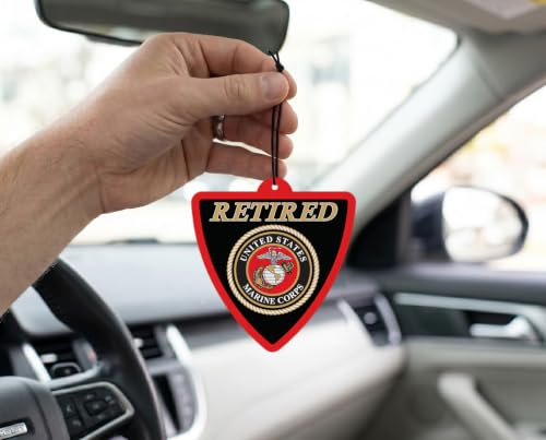 Image of Elektroplate Retired US Marine Corps Car Air Freshener 6-Pack