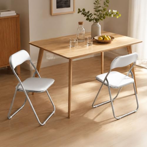Dmora - Lot de 2 chaises pliante Marbella, Fauteuil gain de place, Chaise invité, Siège de...