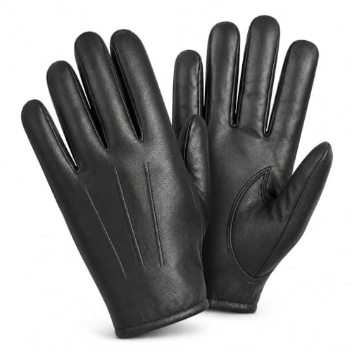Image of M&H Since 1978 Driving Gloves for Men - Mens Leather Car Gloves