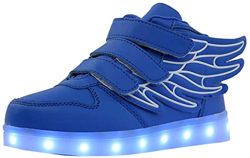 Kauson Unisex Kinder LED Schuhe 7 Farbe USB Aufladen LED...