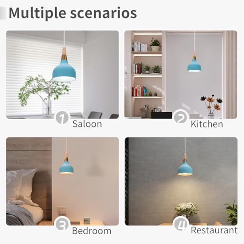 Lámpara de techo moderna E27 retro para iluminar la mesa de la cocina y el salón 4