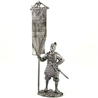 Amazon | 日本武士の馬、16-17世紀。金属の彫刻。コレクション54mm（1