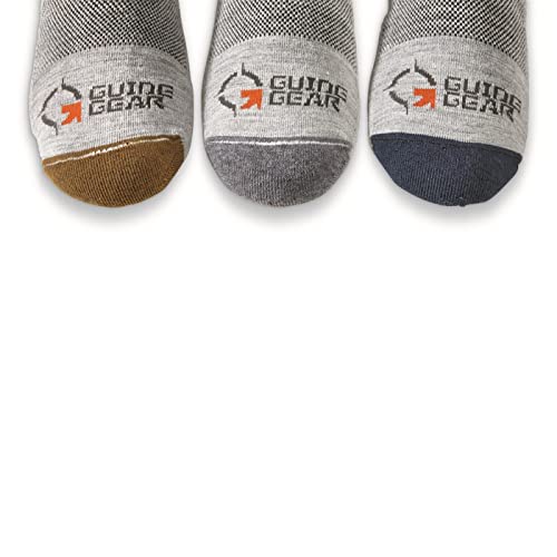 Guide Gear Lightweight Boot Socks, Merino Wool Socks, Hiking Socks, 3 Pairs3