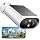 AlkiVision Solar Security Cameras Wireless Outdoor - 2K Night Color Vision Cameras for Home Security, AI Motion Detection, 360° View, Spotlight, 2-Way Audio, Siren, IP67 Waterproof, SD/Cloud Storage