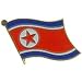 North Korea Flag Pin 1"