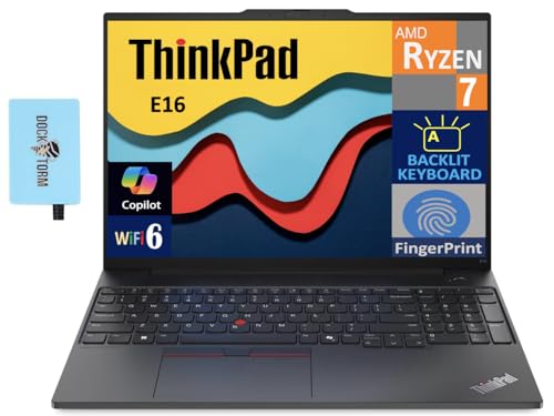 Lenovo ThinkPad E16 Laptop 16" WUXGA Ryzen 7 7735U 64GB