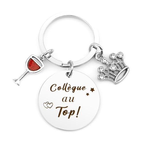 Cadeau Collegue De Travail Femme Porte-Clés Cadeaux Noel Cadeau Collègue Homme Cadeaux Depart Collegue De Travail Idee Bureau Collègue