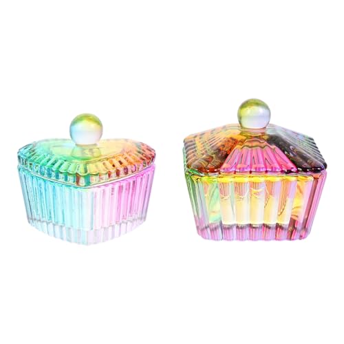 PENIKOKO 2Piezas Taza para Polvo Tapa para Eslabones de Manicura y Artículos para Esmalte y Polvo