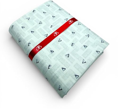 Image of JHABAK'S Unstitched Print Shirt Fabric for Men - Polycotton Material - 2.25Meter Shirt Piece Cloth