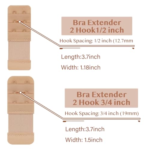 Image of SAMGU Women's Bra Extenders 2 Hook /3 Hook /4 Hook /5 Hook /6 Hook Soft Stretchy