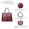 NICOLE & DORIS Fashion Women Crossbody Bag Tote Handbag Shoulder Bag Women's Messenger Patent PU Leather, red, Medium #5