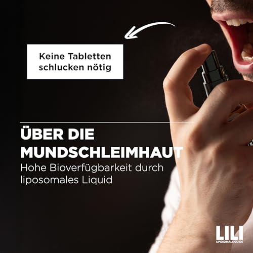 High Impact Vitamin D3 + K2 Spray - liposomales Liquid mit 1.000 IE + K2 pro Sprühstoß (hochdosiert) | 160 Sprühstöße | vegan, alkoholfrei & zuckerfrei