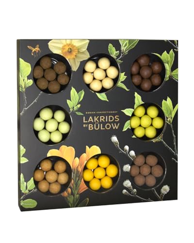 LAKRIDS BY BÜLOW - SPRING SELECTION BOX - 350 g - Gourmet-Lakritze umhüllt von Schokolade in hochwertiger Spring Selection Geschenkbox