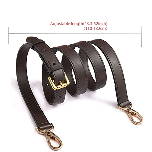 Image of Vachetta Leather Adjustable Crossbody Strap for Leather Shoulder Strap Belt Replacement Suitable for L V Handbags