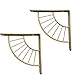 Produktbild Regalträger Für Schwimmende Regale, Art-Deco-regalwinkel, Sektor Gold Regalhalter 6 Zoll / 15 cm, 7,8 Zoll / 20 cm, 11,8 Zoll / 30 cm(Size:7.8in/20cm)