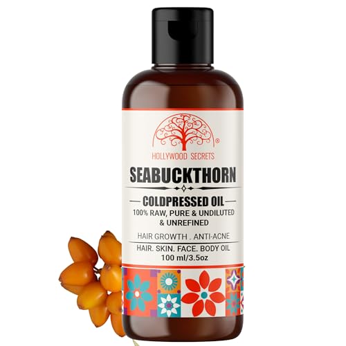 Image of Organic Pure Sea Buckthorn Oil Face Skin Hair 100 ml