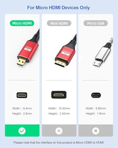 Cable Micro HDMI a HDMI de 25 pies largo y resistente para ver tu Raspberry Pi en el monitor 2