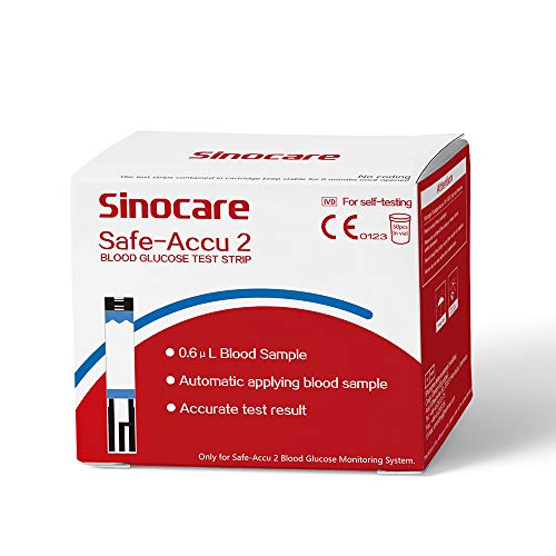 50 tiras reactivas para medidor de glucosa en sangre Safe Accu2 