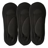 CNAFGBGG 3pairs Invisible Socken Frauen weiche 3D-Fußmassage gepolsterte Socken Frauen Nicht-Slip & No-Show-Bogen Unterstützung für Mädchen Plantarfasziitis und Absatzschmerzen