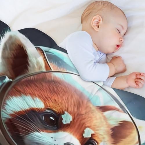 Couverture panda en plaid canapé polaire douce 130x150 - 5