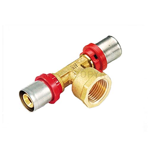 Raccordo A Pressare A T Femmina 18 X 1/2 Per Multistrato Tiemme