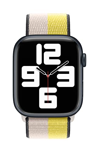 Image of Apple Watch Band - Sport Loop (45mm) - Oat Milk /Lemon Zest - Regular