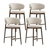 ☆ Fácil montaje con todas las herramientas incluidas; el cojín de tela de lino es suave, transpirable y fácil de mantener, adecuado for hogares concurridos o negocios con mucho tráfico.