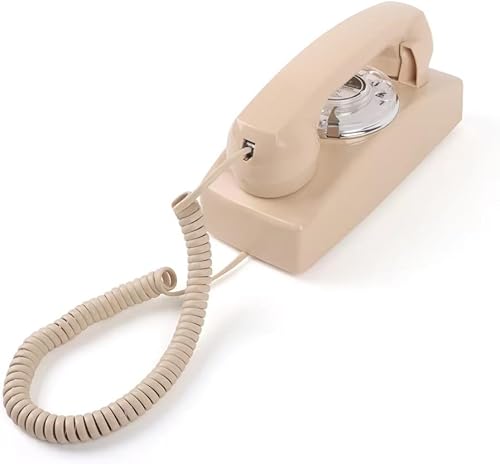 Miniatura 9 de Teléfono casero TRIMLINE vintage con cable, teléfono fijo de montaje en pared fácil, teléfono giratorio antiguo para personas mayores,