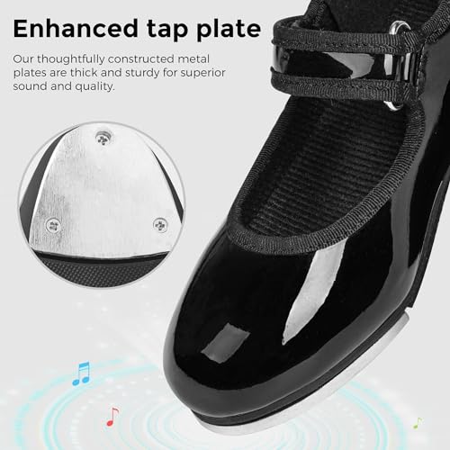Stelle Tap Shoes for Girls Toddler Boys PU Leather Dance Shoes(Toddler/Little Kid/Big Kid)4