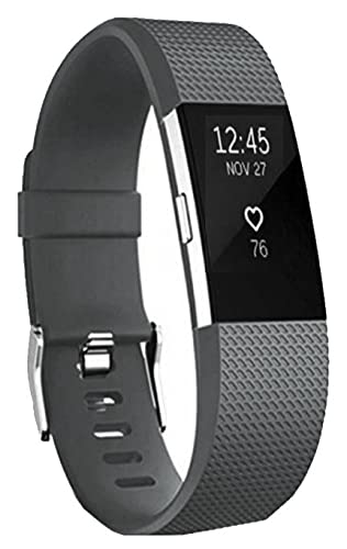 PANDA BOBO Sport Wristbands Compatible with Fitbit Charge 2, Adjustable Classic Bands