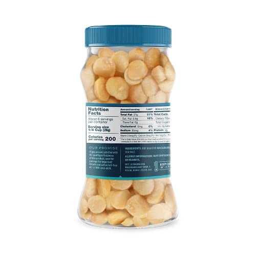 Mauna Loa Premium Hawaiian Roasted Macadamia Nuts, Hawaiian Sea Salt Flavor, 6 Oz Jar (Pack of 1)