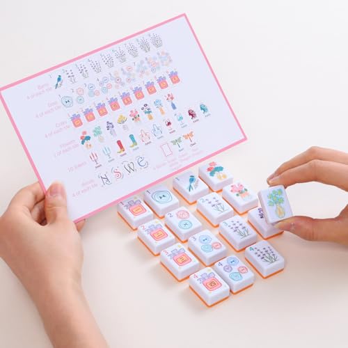 Set de Fichas American Mahjong 160 Unidades Naranja miniatura 7