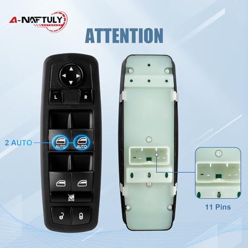Master Power Window Switch Driver Side Fit for 2016-2021 Dodge Durango by A-NAFTULY - Used condition - Image 2