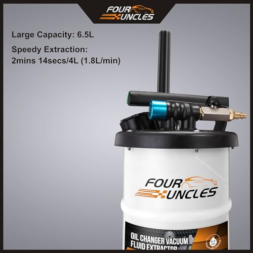 Four Uncles FU002A 6.5L Oil Extractor - Pneumatic/Manual Vacumm Fluid Extractor thumb #3