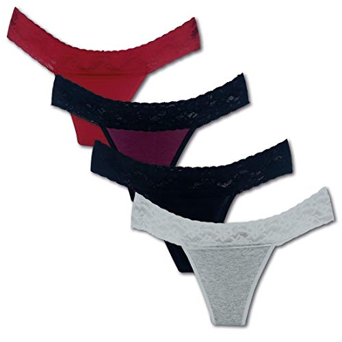 Kit com 4 Tangas Para Malhar Renda Click
