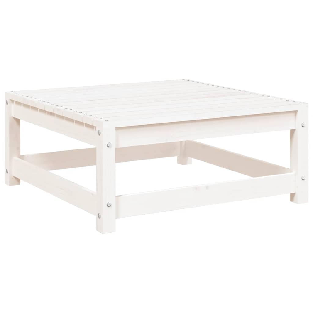 SYDE Sgabello da giardino in legno massello di pino, 70 x 70 x 30 cm