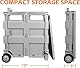 MaxWorks 50704 Rollwagen/Faltwagen mit Deckel, 36,3 kg Kapazität