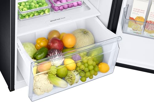 Image of Samsung 301 L, 2 Star, Convertible 5-in-1 Digital Inverter with Display Frost Free Double Door Refrigerator (RT31H4522BX /HL, Luxe Black, 2026 Model)