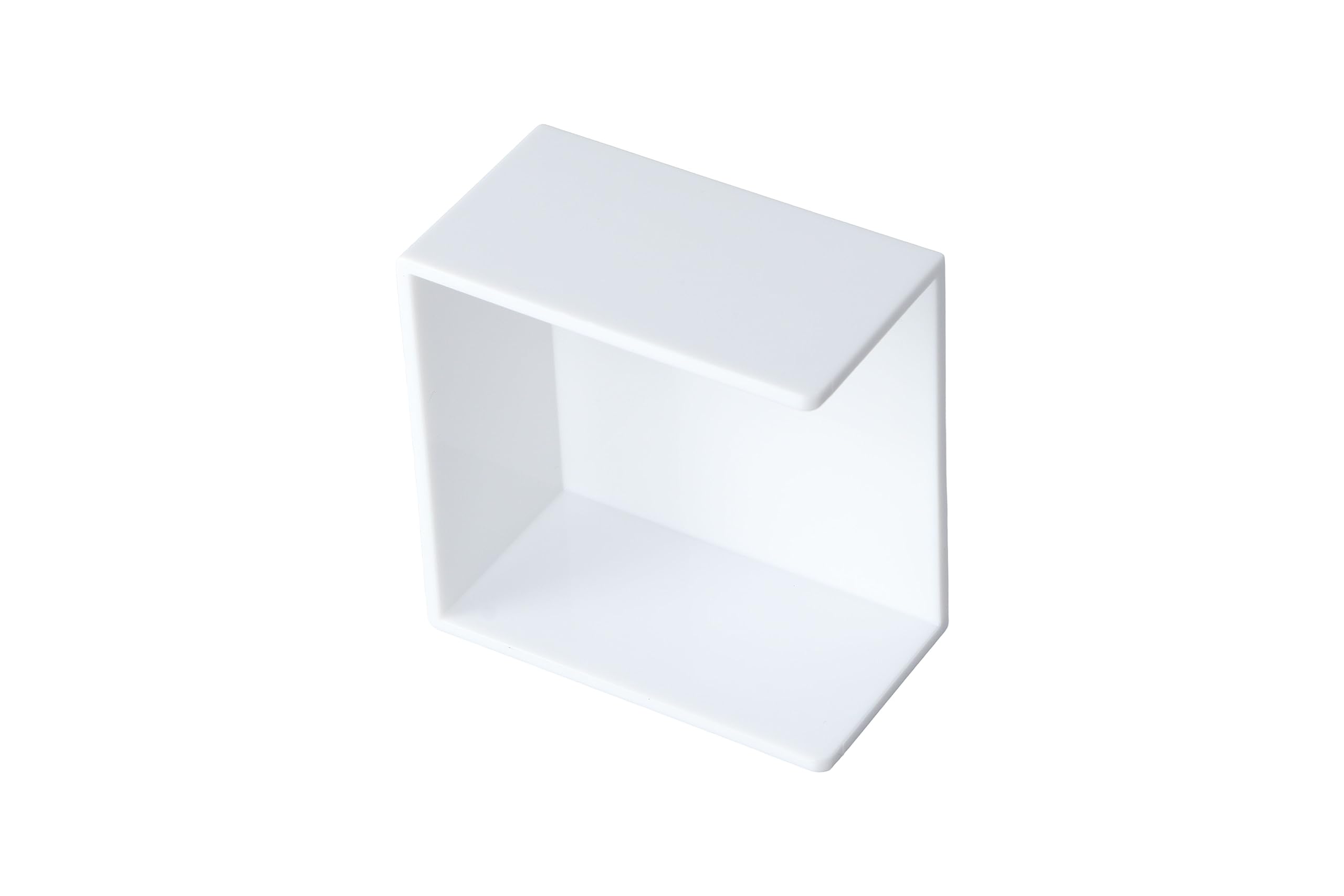 dohobby White Thickened Plastic Sticky Note Holder,Convenient Note Storage Box for Office Home Desk Organizers